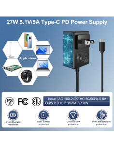 Kit Accesorios RasTech para Raspberry Pi 5 con Fuente 27W 2