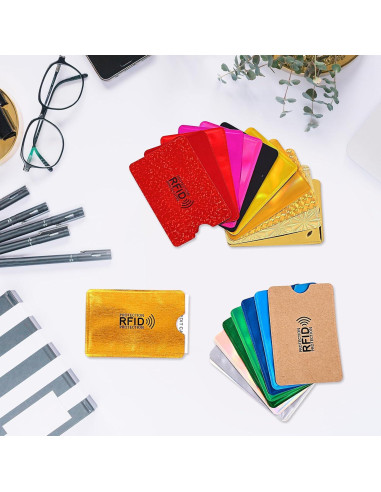 20 Fundas Bloqueadoras RFID GEEHUA para Tarjetas de Crédito