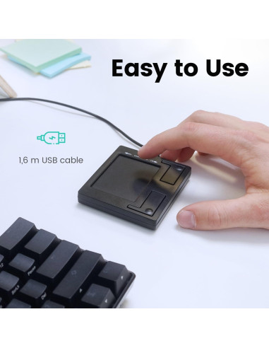 Touchpad USB Perixx PERIPAD-501 Con Cable Negro Compacto