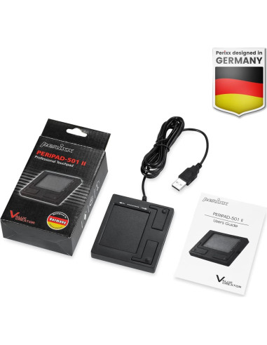 Touchpad USB Perixx PERIPAD-501 Con Cable Negro Compacto