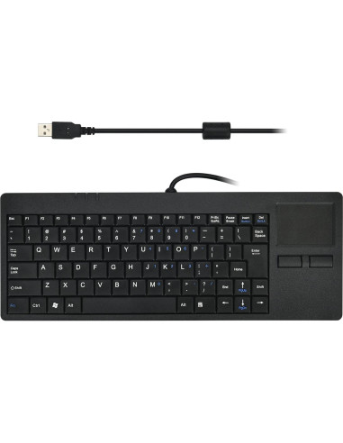 Teclado MCSaite Slim con Touchpad USB 31x11.5cm Portátil