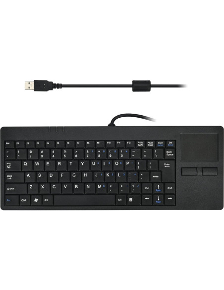 Teclado MCSaite Slim con Touchpad USB 31x11.5cm Portátil