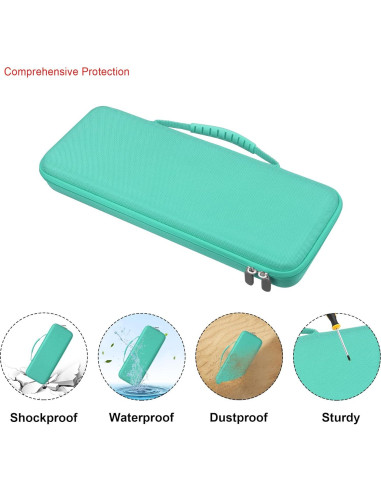 Funda rígida Elonbo para teclado Logitech POP Keys Turquesa