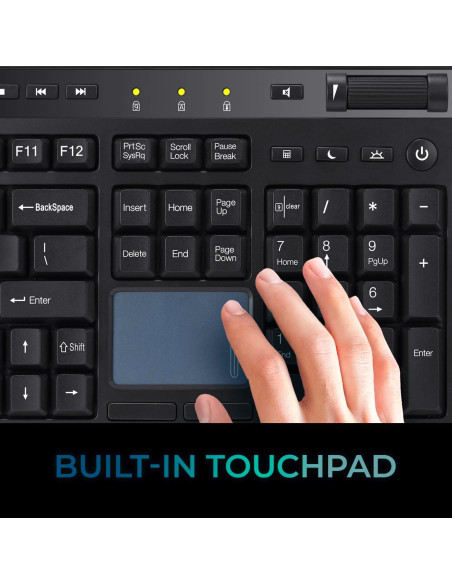 Teclado Táctil Adesso AKB-445UB USB con Touchpad