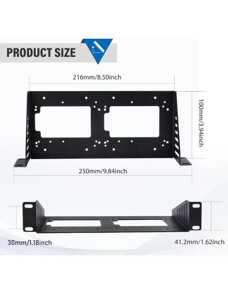 Estante SBC RackMate 1U GeeekPi para Raspberry Pi y HDD/SSD