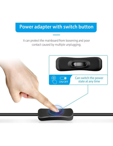 Fuente de Alimentación GeeekPi 20W 5V 4A con Interruptor