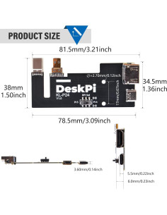 Placa Adaptadora Micro HDMI a HDMI GeeekPi para Raspberry Pi 5/4B 2