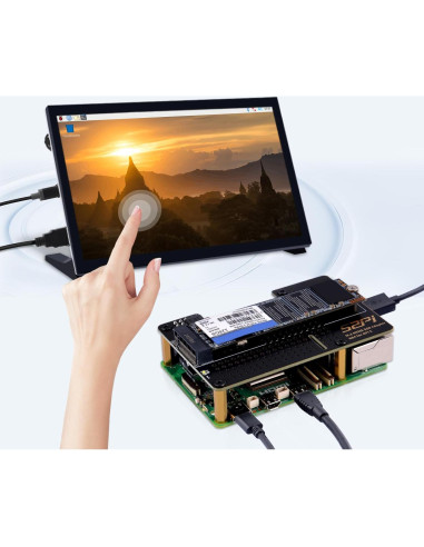 Adaptador GeeekPi N04 M.2 NVMe a PCIe para Raspberry Pi 5