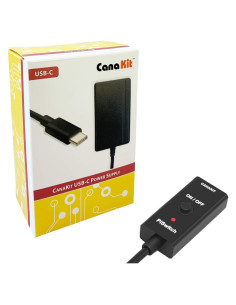 Fuente de Poder USB-C 3.5A CanaKit para Raspberry Pi 4 con PiSwitch
