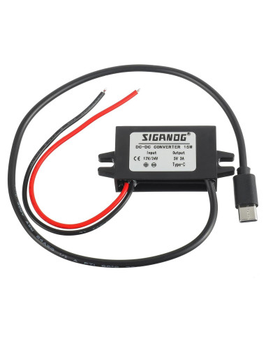 Convertidor DC-DC 12V a 5V USB Tipo-C SIGANDG 15W