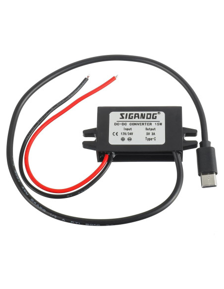 Convertidor DC-DC 12V a 5V USB Tipo-C SIGANDG 15W