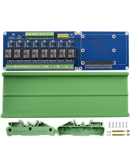 Placa de Expansión Waveshare 8 Canales Relé 5V para Raspberry Pi