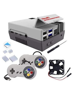 Carcasa Retro Nes4Pi GeeekPi para Raspberry Pi 4B con Ventilador