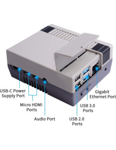 Carcasa Retro Nes4Pi GeeekPi para Raspberry Pi 4B con Ventilador 2