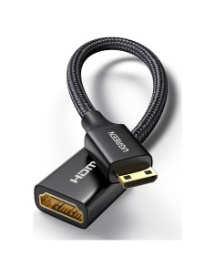 Adaptador Mini HDMI a HDMI UGREEN 4K 60Hz Compatible con Raspberry Pi