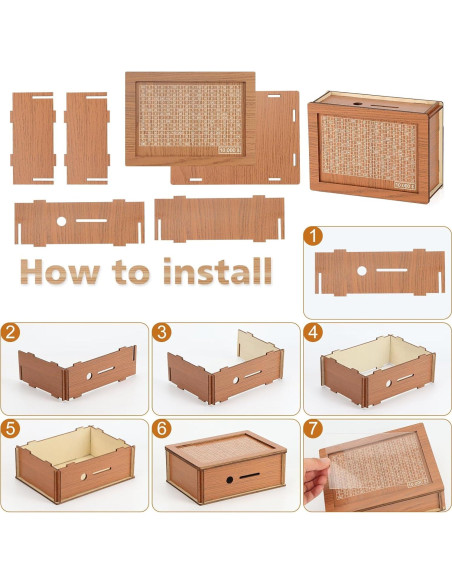 Caja de Ahorros de Madera DreamCatching con Contador $5000