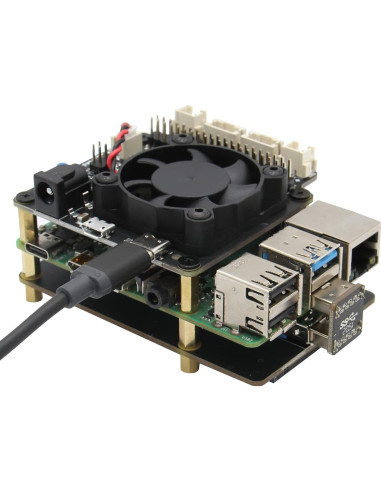 Geekworm X862 V2.0 Placa de Expansión M.2 SATA para Raspberry Pi 4