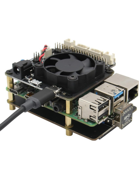 Geekworm X862 V2.0 Placa de Expansión M.2 SATA para Raspberry Pi 4