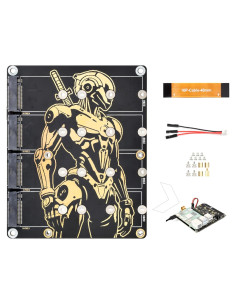 Adaptador PCIe a 4-CH M.2 UeeKKoo para Raspberry Pi 5