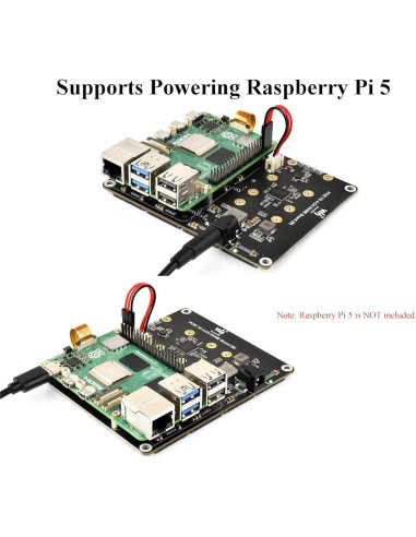 Adaptador PCIe a 4-CH M.2 UeeKKoo para Raspberry Pi 5