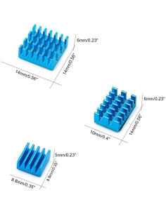 Disipador de Calor Aluminio SGTKJSJS para Raspberry Pi 4B 2