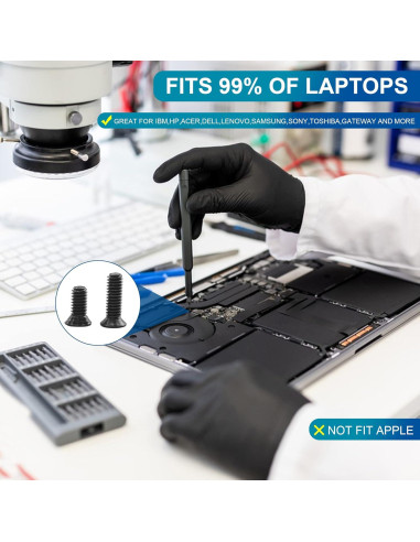 Kit de Tornillos para Laptop NINDEJIN 450PCS M2 M2.5 M3