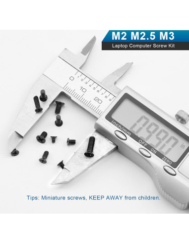 Kit de Tornillos para Laptop NINDEJIN 450PCS M2 M2.5 M3