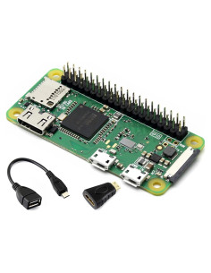 Paquete Raspberry Pi Zero WH con GPIO 40 pines + HDMI + Micro USB