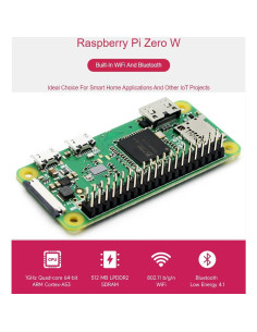 Paquete Raspberry Pi Zero WH con GPIO 40 pines + HDMI + Micro USB 2