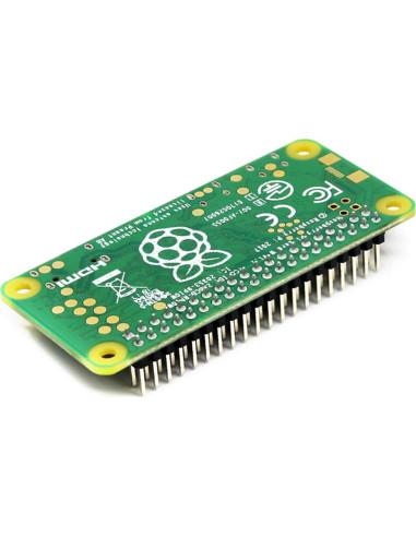 Paquete Raspberry Pi Zero WH con GPIO 40 pines + HDMI + Micro USB