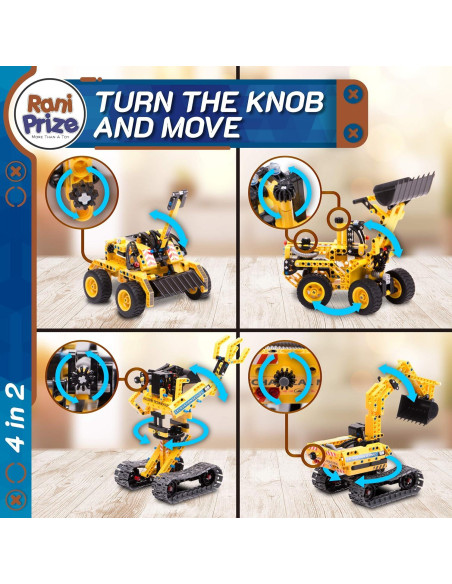 Juguete de Construcción RANI PRIZE 4-en-1 603 Piezas
