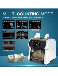 Máquina Contadora de Billetes NUCOUN VS-75 con Detección de Falsificaciones 2