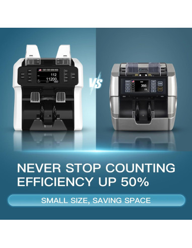 Máquina Contadora de Billetes NUCOUN VS-75 con Detección de Falsificaciones