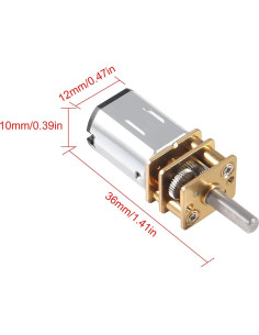 Motor de Reducción DC 6V 30RPM N20 3mm 3PCS Metal DWEII 2