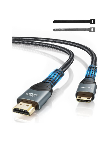Cable HDMI Mini a HDMI 3.05m CableCreation 4K 60Hz