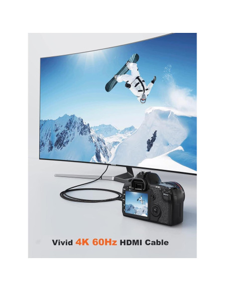 Cable HDMI Mini a HDMI 3.05m CableCreation 4K 60Hz