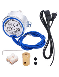 Motor sincrónico Twidec 5-6RPM 127V 4W para girador de tazas