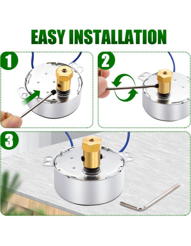 Motor sincrónico Twidec 5-6RPM 127V 4W para girador de tazas