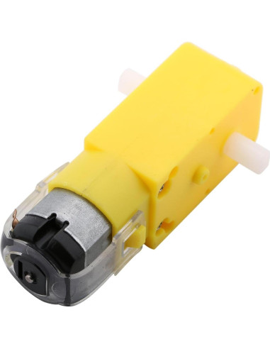 4 Motores con Engranaje DC 3V-12V Gebildet + 4 Ruedas Plásticas