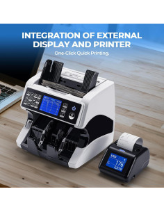 Contadora de Dinero MUNBYN IMC01P con Pantalla y Impresora 2