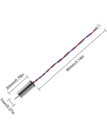 12 Motores 19000KV 7x16mm XIITIA para Drones Quadcopter