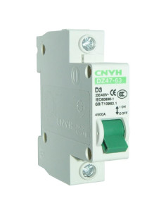 Interruptor de Circuito Miniatura Haozheng DZ47-63 3A 1 Polo