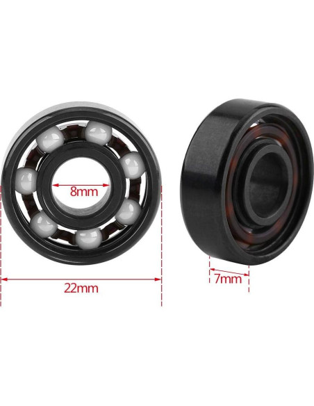 Rodamiento Miniatura 608 Oumefar 8x22x7mm Cerámica