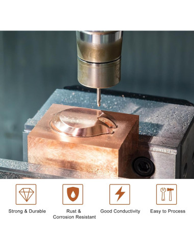 Barra Redonda de Latón Sólido uxcell 12mm x 254mm