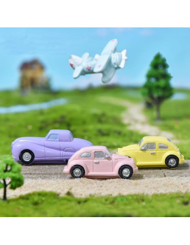 Juego de 6 Figuras Miniatura Vehículos Pinenjoy 3-5 cm