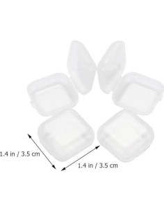 10 Cajas de Almacenamiento Transparentes YuanHolumid 59ml 2