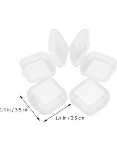 10 Cajas de Almacenamiento Transparentes YuanHolumid 59ml