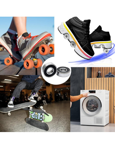 Rodamientos de Bolas 608RS Moicstiy 20 Pcs 8x22x7mm