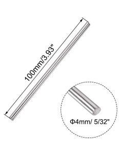 Varilla redonda sólida acero inoxidable 304 Uxcell 4mm 100mm - 2pcs 2