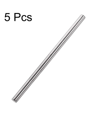 Varilla Redonda Sólida Acero Inoxidable 304 Uxcell 8mm x 250mm - 5pcs
